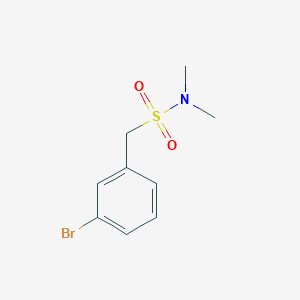 molecular formula C9H12BrNO2S B2685003 1-(3-bromophenyl)-N,N-dimethylmethanesulfonamide CAS No. 1263277-95-7