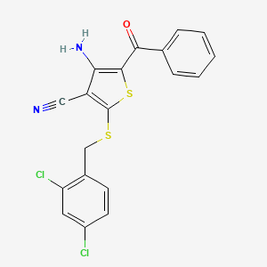 4-Amino-5-benzoyl-2-[(2,4-dichlorobenzyl)sulfanyl]-3-thiophenecarbonitrile
