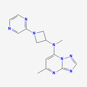 N,5-Dimethyl-N-(1-pyrazin-2-ylazetidin-3-yl)-[1,2,4]triazolo[1,5-a]pyrimidin-7-amine