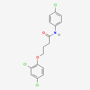 molecular formula C16H14Cl3NO2 B2685026 N-(4-氯苯基)-4-(2,4-二氯苯氧基)丁酰胺 CAS No. 101119-43-1