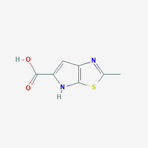 molecular formula C7H6N2O2S B2685040 2-甲基-4H-吡咯并[3,2-d][1,3]噻唑-5-羧酸 CAS No. 1146290-43-8