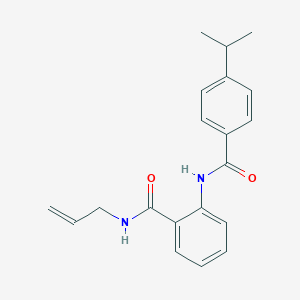 molecular formula C20H22N2O2 B268505 N-allyl-2-[(4-isopropylbenzoyl)amino]benzamide 
