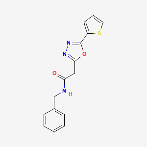 2-chloro-N-(2-fluorophenyl)-5-(piperidin-1-ylsulfonyl)benzamide