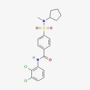 4-(N-cyclopentyl-N-methylsulfamoyl)-N-(2,3-dichlorophenyl)benzamide