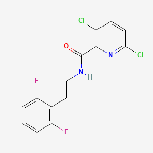 molecular formula C14H10Cl2F2N2O B2685072 3,6-dichloro-N-[2-(2,6-difluorophenyl)ethyl]pyridine-2-carboxamide CAS No. 1281060-52-3
