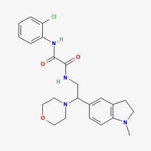 N1-(2-chlorophenyl)-N2-(2-(1-methylindolin-5-yl)-2-morpholinoethyl)oxalamide