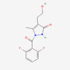 1-(2,6-difluorobenzoyl)-4-(2-hydroxyethyl)-5-methyl-1,2-dihydro-3H-pyrazol-3-one