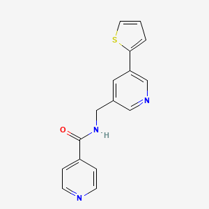 N-((5-(thiophen-2-yl)pyridin-3-yl)methyl)isonicotinamide