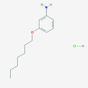 molecular formula C13H22ClNO B2685099 [3-(庚氧基)苯基]胺盐酸盐 CAS No. 1049788-18-2