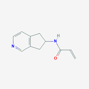 molecular formula C11H12N2O B2685136 N-(6,7-Dihydro-5H-cyclopenta[c]pyridin-6-yl)prop-2-enamide CAS No. 2249337-49-1