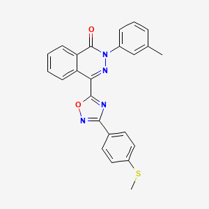 2-(3-methylphenyl)-4-{3-[4-(methylthio)phenyl]-1,2,4-oxadiazol-5-yl}phthalazin-1(2H)-one