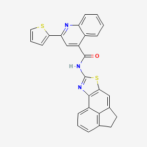 N-(4,5-dihydroacenaphtho[5,4-d]thiazol-8-yl)-2-(thiophen-2-yl)quinoline-4-carboxamide