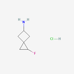 molecular formula C6H11ClFN B2685151 2-Fluorospiro[2.3]hexan-5-amine;hydrochloride CAS No. 2253630-27-0