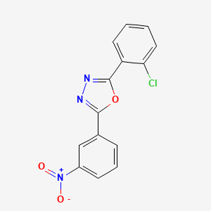 2-(2-Chlorophenyl)-5-(3-nitrophenyl)-1,3,4-oxadiazole