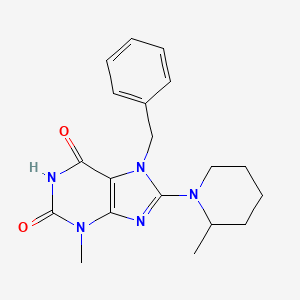 7-benzyl-3-methyl-8-(2-methylpiperidin-1-yl)-1H-purine-2,6(3H,7H)-dione