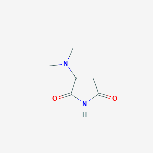 molecular formula C6H10N2O2 B2685161 3-(Dimethylamino)pyrrolidine-2,5-dione CAS No. 262849-22-9