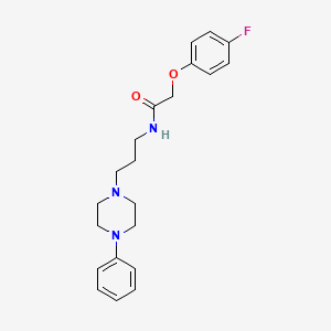 2-(4-fluorophenoxy)-N-(3-(4-phenylpiperazin-1-yl)propyl)acetamide