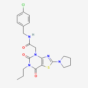 5-{4-[(4-methylpiperidin-1-yl)sulfonyl]phenyl}-N-[3-(2-oxopyrrolidin-1-yl)propyl]-1,3,4-oxadiazole-2-carboxamide