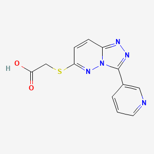 2-[(3-Pyridin-3-yl-[1,2,4]triazolo[4,3-b]pyridazin-6-yl)sulfanyl]acetic acid