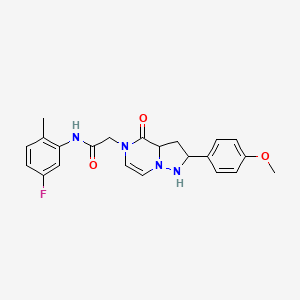 N-(5-fluoro-2-methylphenyl)-2-[2-(4-methoxyphenyl)-4-oxo-4H,5H-pyrazolo[1,5-a]pyrazin-5-yl]acetamide