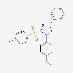 5-(4-methoxyphenyl)-3-phenyl-1-tosyl-4,5-dihydro-1H-pyrazole