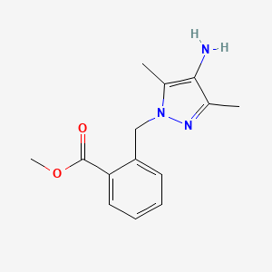 methyl 2-[(4-amino-3,5-dimethyl-1H-pyrazol-1-yl)methyl]benzoate