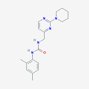 molecular formula C19H25N5O B2685240 1-(2,4-Dimethylphenyl)-3-((2-(piperidin-1-yl)pyrimidin-4-yl)methyl)urea CAS No. 1797974-86-7