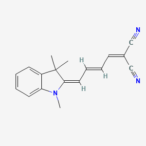 2-[(E,4E)-4-(1,3,3-trimethylindol-2-ylidene)but-2-enylidene]propanedinitrile