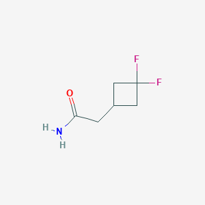 molecular formula C6H9F2NO B2685281 2-(3,3-Difluorocyclobutyl)acetamide CAS No. 2098014-69-6