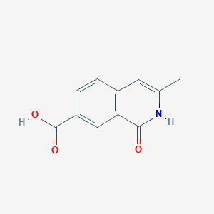 molecular formula C11H9NO3 B2685282 3-甲基-1-氧代-2H-异喹啉-7-羧酸 CAS No. 1896162-45-0