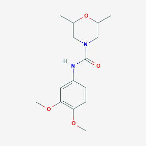 N-(3,4-dimethoxyphenyl)-2,6-dimethylmorpholine-4-carboxamide