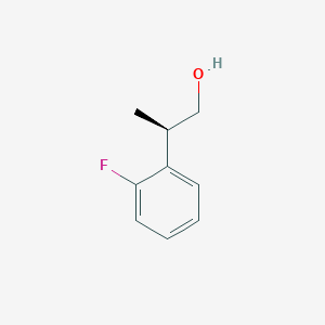 molecular formula C9H11FO B2685302 (2R)-2-(2-Fluorophenyl)propan-1-ol CAS No. 1640128-27-3