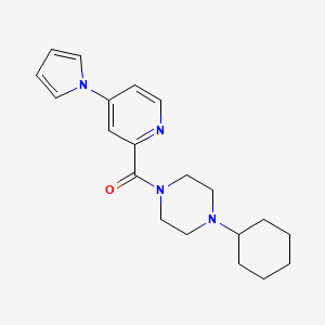 (4-(1H-pyrrol-1-yl)pyridin-2-yl)(4-cyclohexylpiperazin-1-yl)methanone