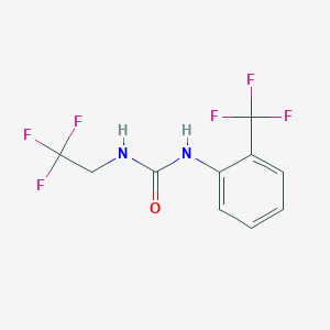 1-(2,2,2-Trifluoroethyl)-3-[2-(trifluoromethyl)phenyl]urea