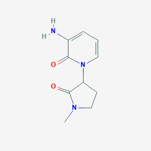 molecular formula C10H13N3O2 B2685342 3-氨基-1-(1-甲基-2-氧代吡咯烷-3-基)吡啶-2-酮 CAS No. 2137490-06-1