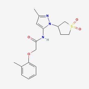 N-(1-(1,1-dioxidotetrahydrothiophen-3-yl)-3-methyl-1H-pyrazol-5-yl)-2-(o-tolyloxy)acetamide
