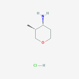 molecular formula C6H14ClNO B2685355 (3R,4R)-rel-3-Methyltetrahydro-2H-pyran-4-amine CAS No. 693245-60-2; 911825-81-5