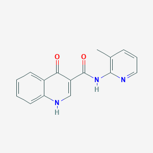 molecular formula C16H13N3O2 B2685383 1,4-dihydro-N-(3-methyl-2-pyridinyl)-4-oxo-3-Quinolinecarboxamide CAS No. 946340-01-8