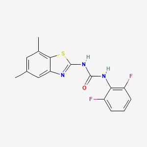 1-(2,6-Difluorophenyl)-3-(5,7-dimethylbenzo[d]thiazol-2-yl)urea