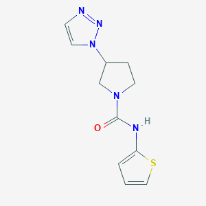 N-(thiophen-2-yl)-3-(1H-1,2,3-triazol-1-yl)pyrrolidine-1-carboxamide