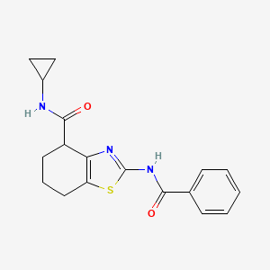 2-benzamido-N-cyclopropyl-4,5,6,7-tetrahydrobenzo[d]thiazole-4-carboxamide