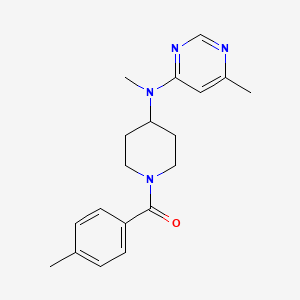 N,6-dimethyl-N-[1-(4-methylbenzoyl)piperidin-4-yl]pyrimidin-4-amine