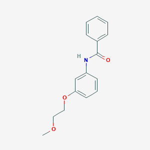 molecular formula C16H17NO3 B268542 N-[3-(2-methoxyethoxy)phenyl]benzamide 