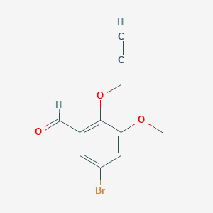 5-Bromo-3-methoxy-2-(prop-2-yn-1-yloxy)benzaldehyde