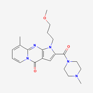 1-(3-methoxypropyl)-9-methyl-2-(4-methylpiperazine-1-carbonyl)pyrido[1,2-a]pyrrolo[2,3-d]pyrimidin-4(1H)-one