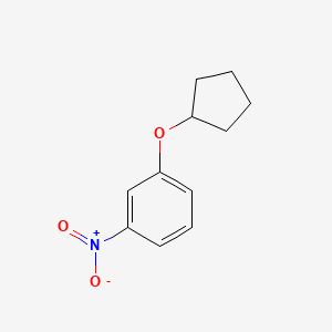 molecular formula C11H13NO3 B2685487 1-(Cyclopentyloxy)-3-nitrobenzene CAS No. 1031442-10-0