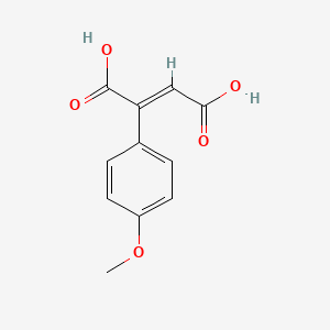 molecular formula C11H10O5 B2685492 (2E)-2-(4-甲氧基苯基)丁-2-二酸 CAS No. 36004-30-5