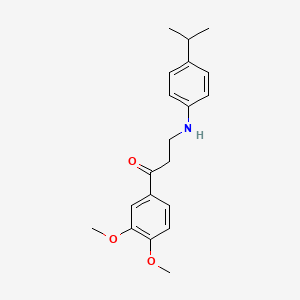 1-(3,4-Dimethoxyphenyl)-3-(4-isopropylanilino)-1-propanone