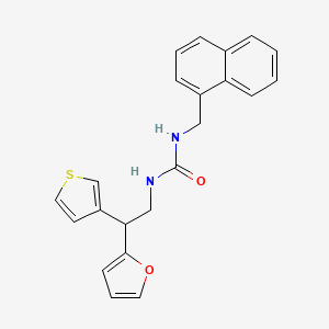 3-[2-(Furan-2-yl)-2-(thiophen-3-yl)ethyl]-1-[(naphthalen-1-yl)methyl]urea