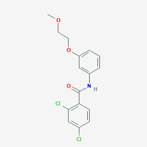 molecular formula C16H15Cl2NO3 B268550 2,4-dichloro-N-[3-(2-methoxyethoxy)phenyl]benzamide 